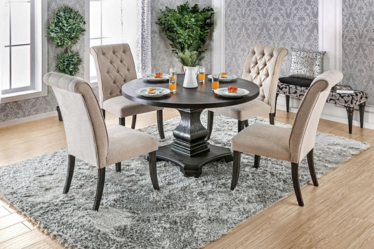 Nerissa Antique Black, Gray 4 Pc. Dining Table Set w/ Bench - ATL FURNITURE