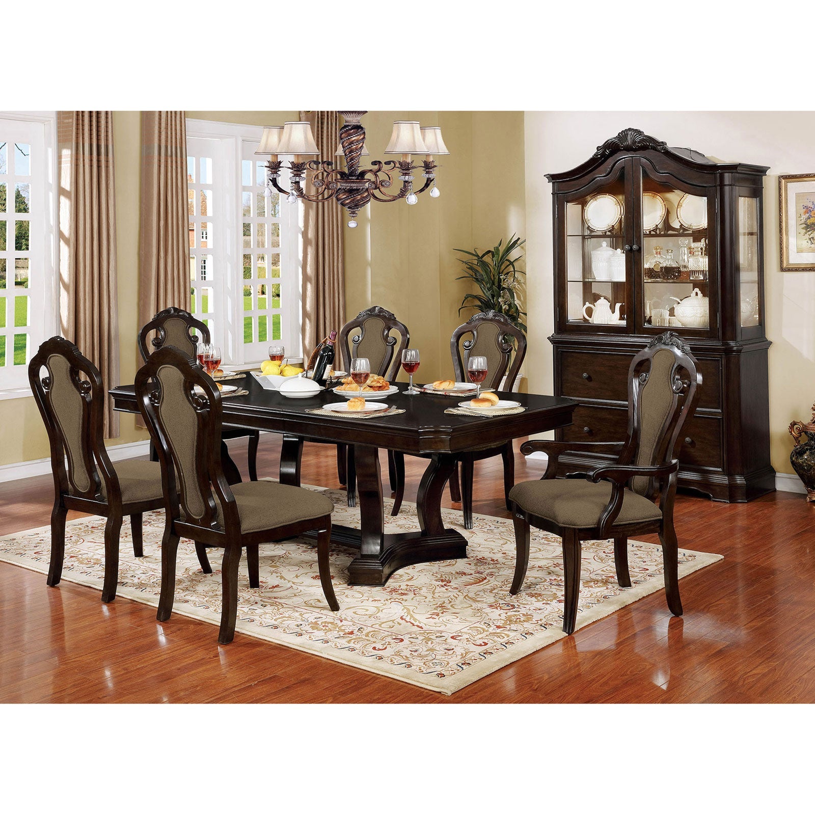 Rosalina Walnut Dining Table - ATL FURNITURE