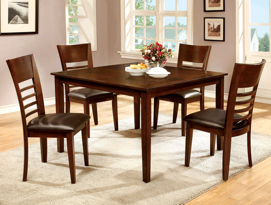 HILLSVIEW I Brown Cherry 5 Pc. Dining Table Set - ATL FURNITURE