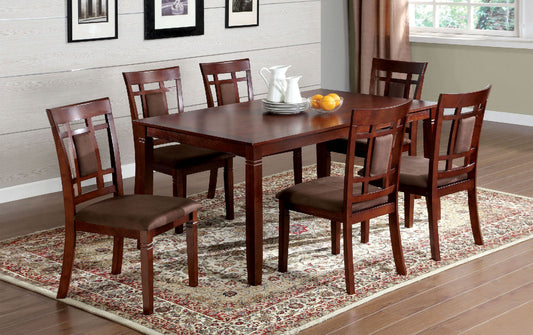 Montclair I Dark Cherry/Brown 7 Pc. Dining Table Set - ATL FURNITURE