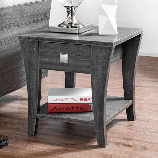 Amity Gray End Table - ATL FURNITURE