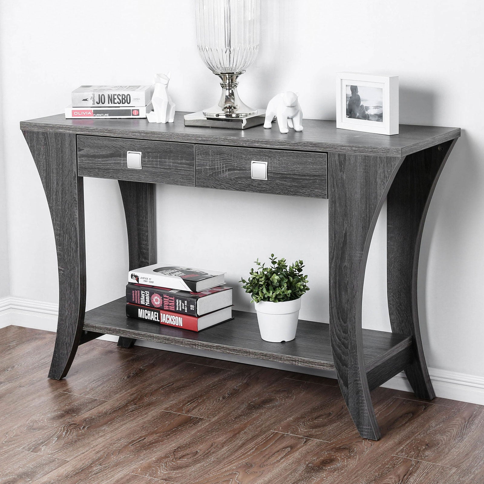 Amity Gray Sofa Table - ATL FURNITURE