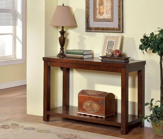 ESTELL Dark Cherry Sofa Table, Cherry - ATL FURNITURE