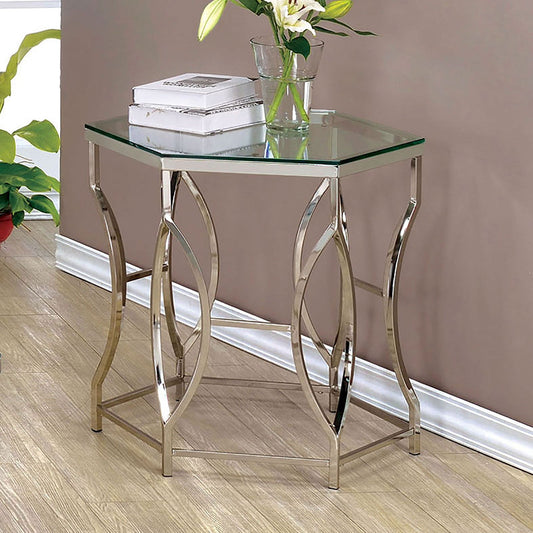 ZOLA Chrome End Table - ATL FURNITURE