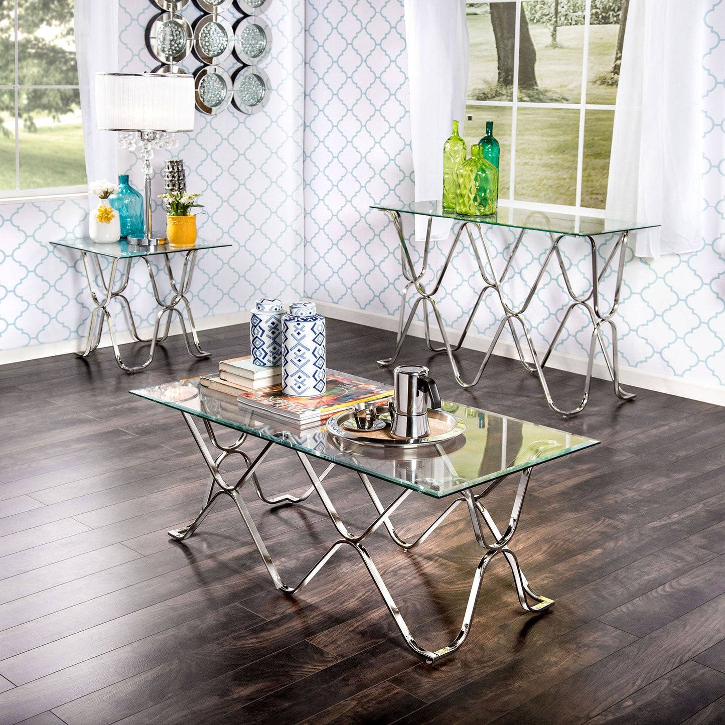 VADOR Chrome Coffee Table - ATL FURNITURE