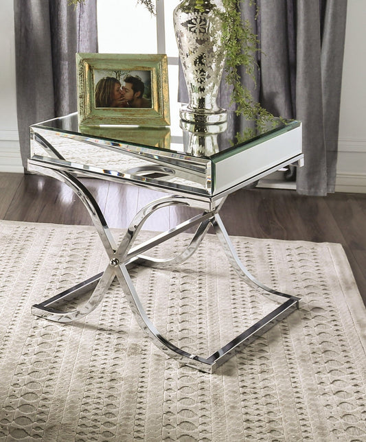 SUNDANCE Chrome End Table, Chrome - ATL FURNITURE