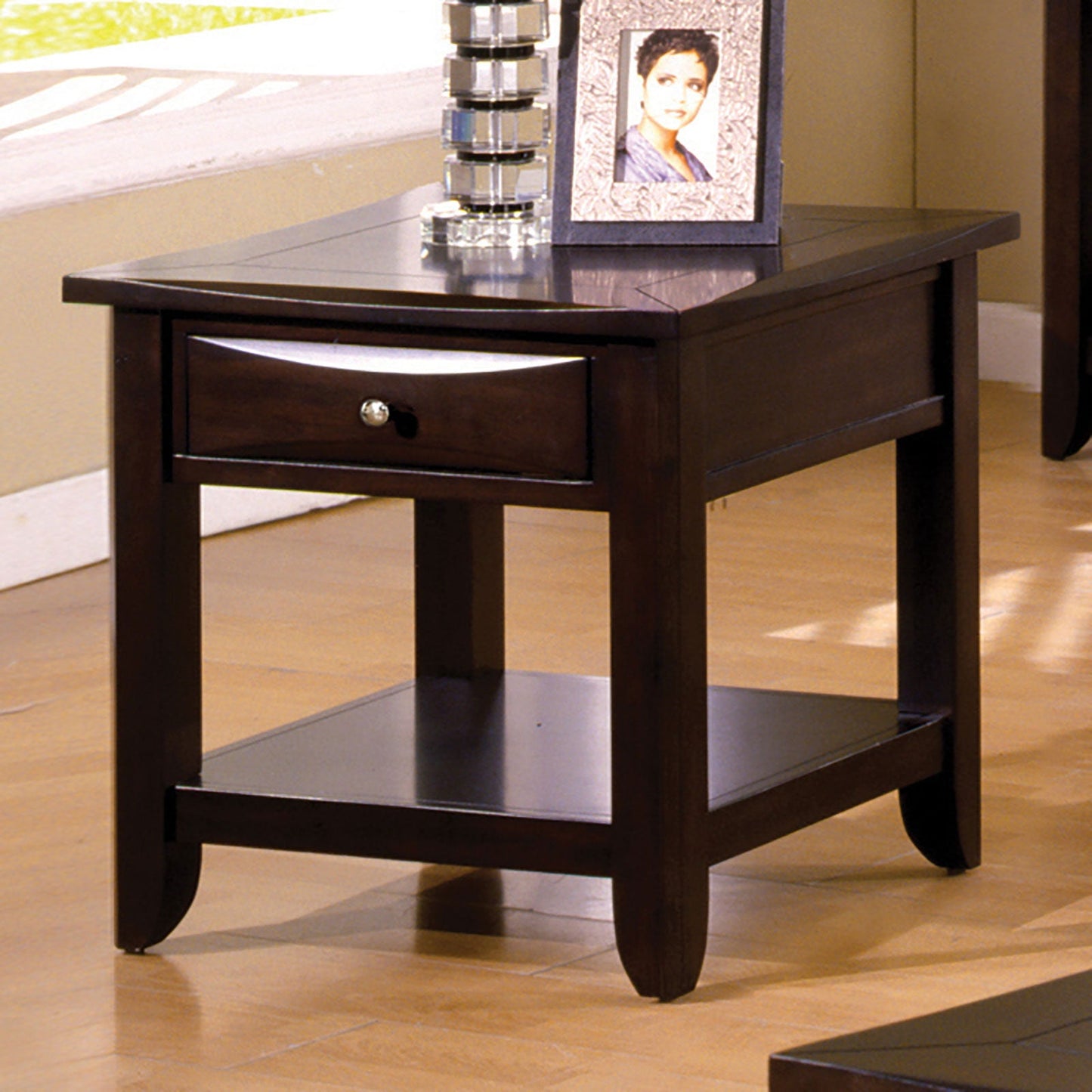 Baldwin Espresso End Table - ATL FURNITURE