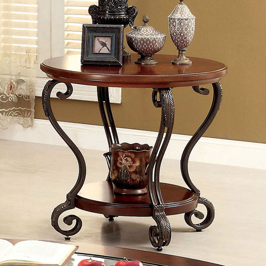 MAY Brown Cherry End Table - ATL FURNITURE
