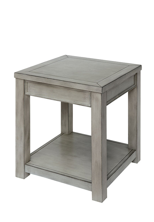 Meadow Antique White End Table - ATL FURNITURE