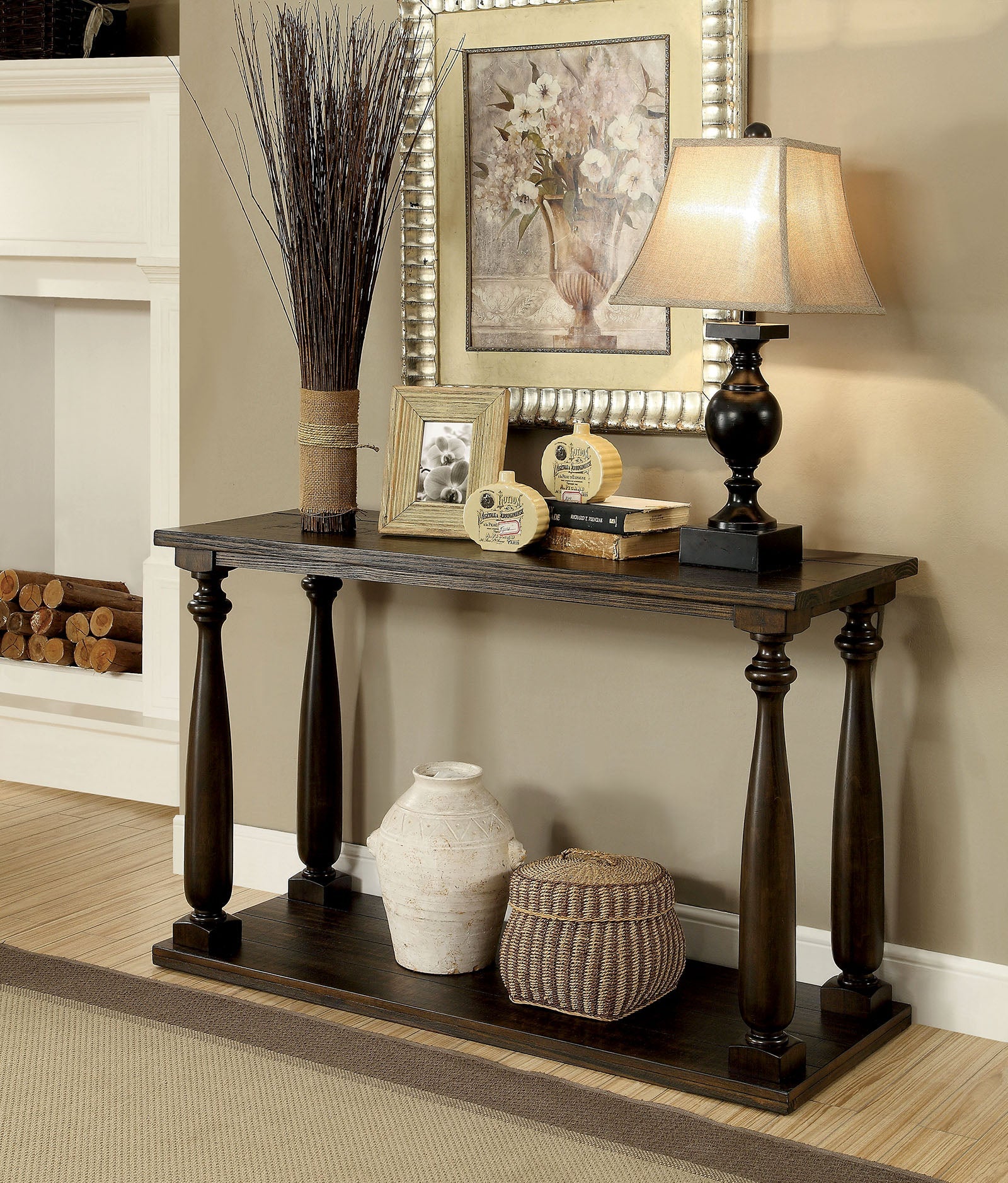 Luan Dark Walnut Sofa Table - ATL FURNITURE