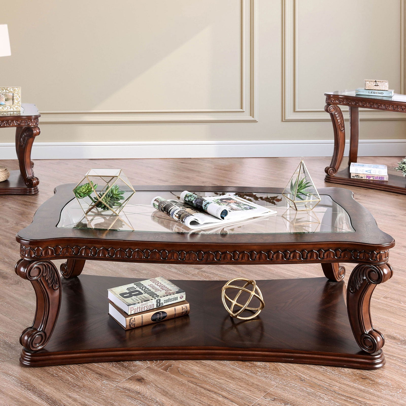 Walworth Dark Oak Coffee Table - ATL FURNITURE