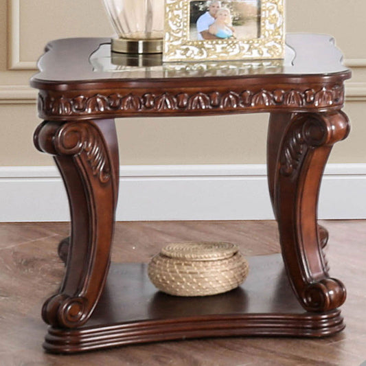 Walworth Dark Oak End Table - ATL FURNITURE