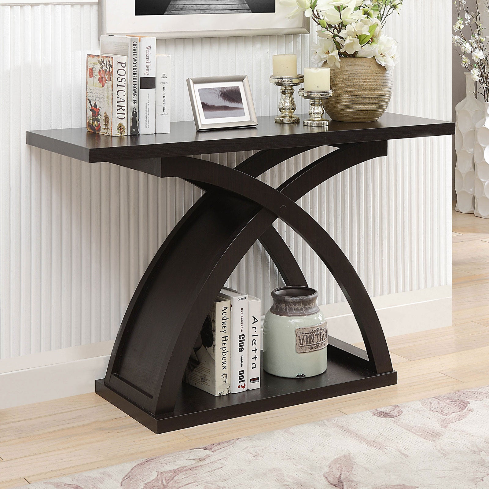 Arkley Espresso Sofa Table - ATL FURNITURE