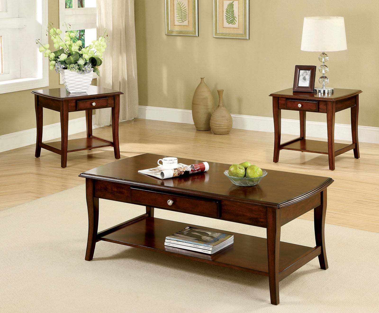 Lincoln Park Dark Oak 3 Pc. Set - ATL FURNITURE