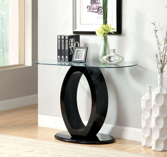 LODIA III Black Sofa Table, Black - ATL FURNITURE