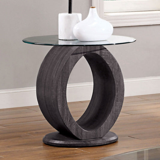 Lodia Gray End Table - ATL FURNITURE