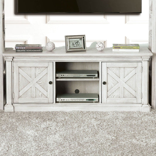 Georgia Antique White 60" TV Stand - ATL FURNITURE