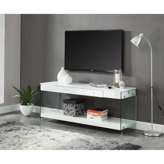 Sabugal White 60" TV Stand - ATL FURNITURE