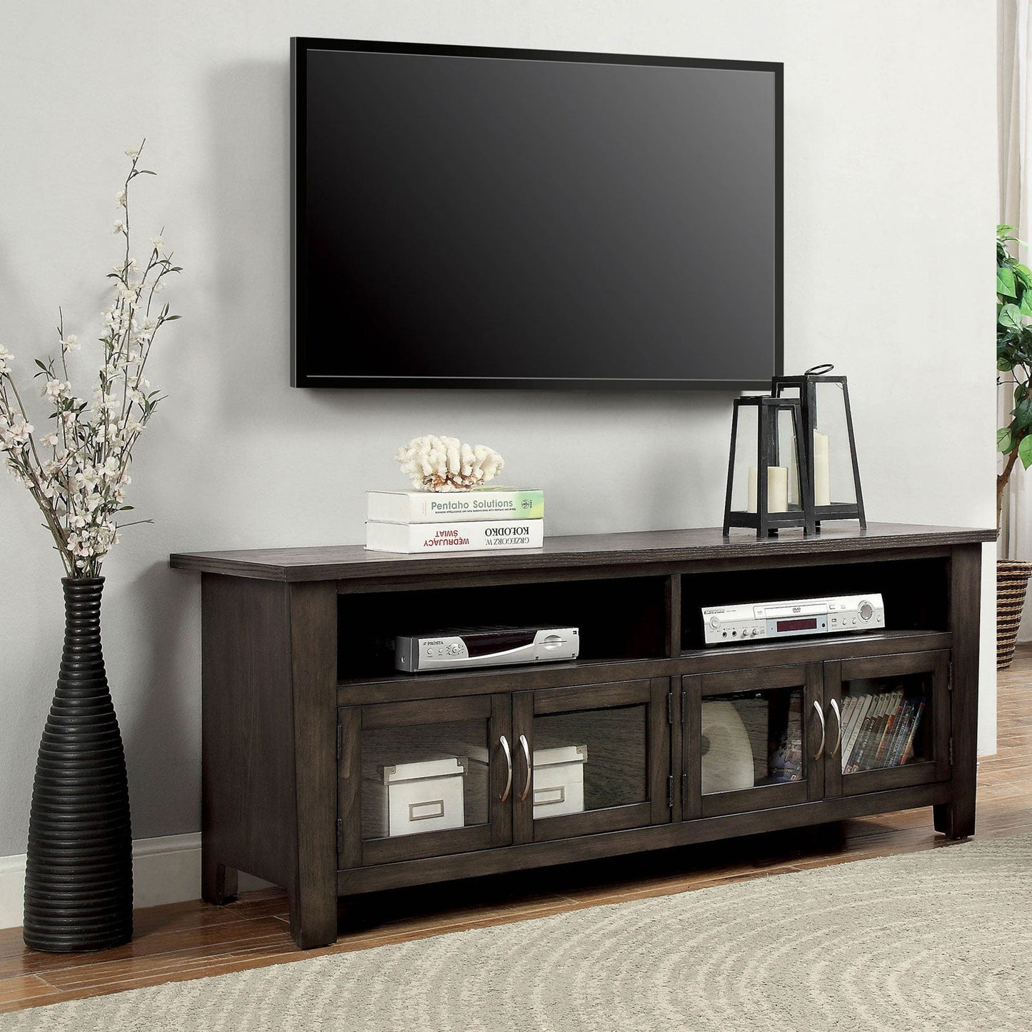 Alma Gray 60" TV Stand - ATL FURNITURE