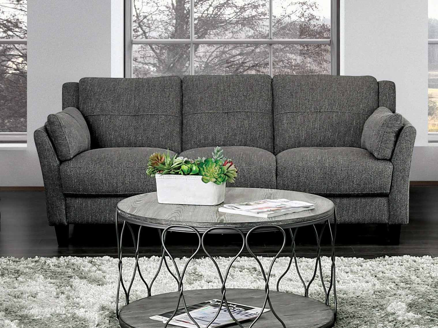 Yazmin Gray Sofa - ATL FURNITURE