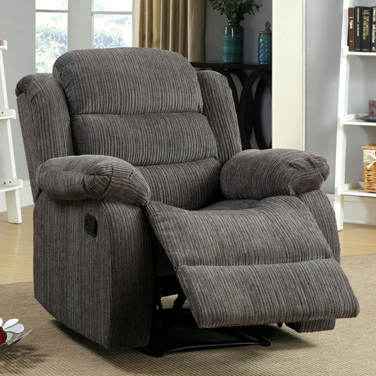 MILLVILLE Gray Recliner - ATL FURNITURE