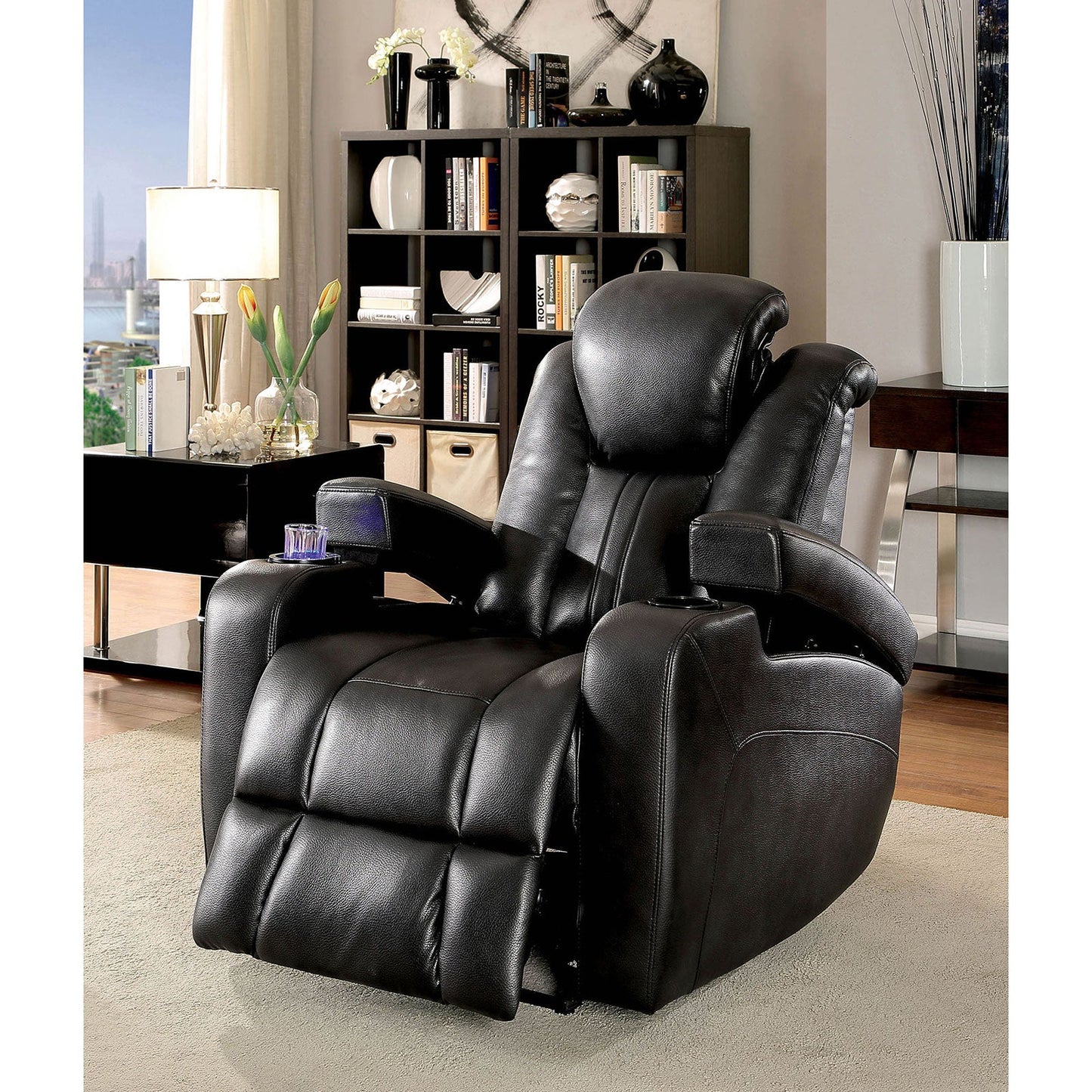 ZAURAK Dark Gray Recliner - ATL FURNITURE