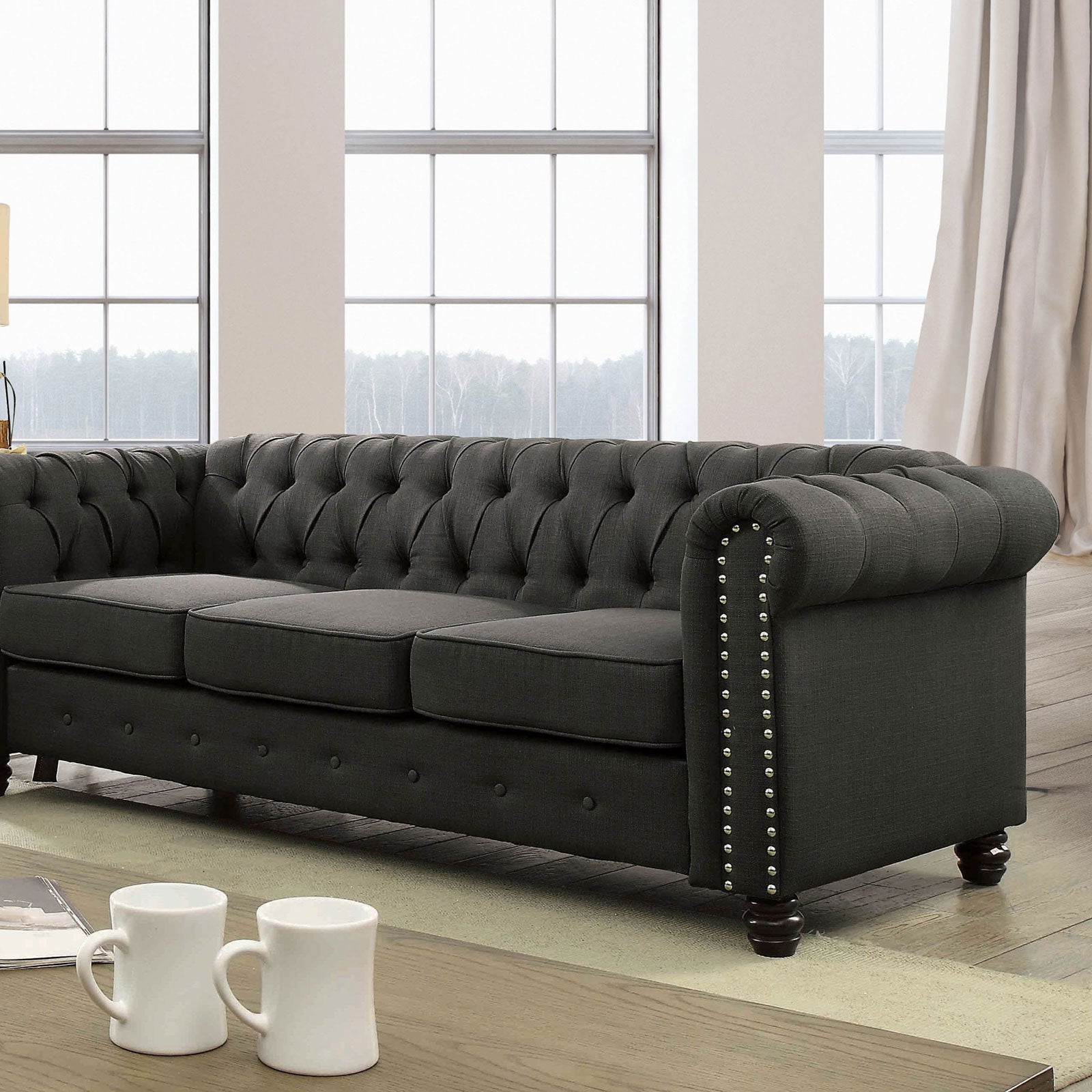 Winifred Gray Sofa - ATL FURNITURE