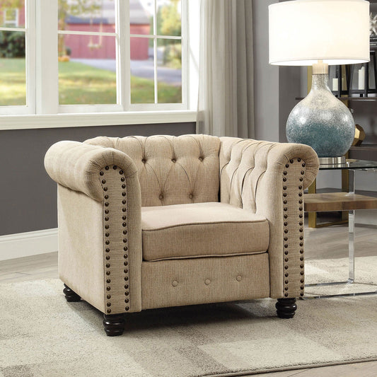 Winifred Ivory Chair - ATL FURNITURE