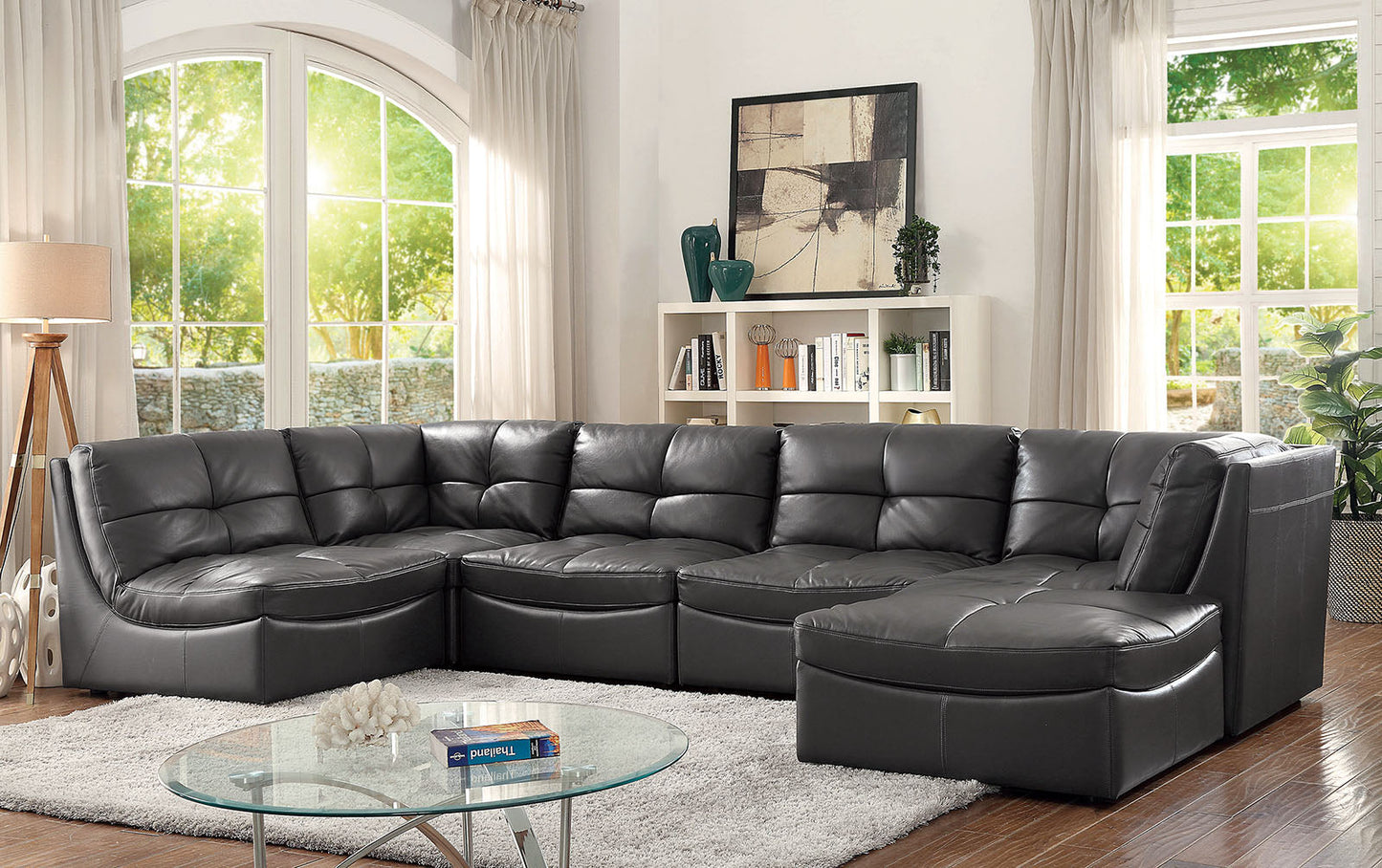 Libbie Gray 6 Pc. Modular Seating Set - ATL FURNITURE