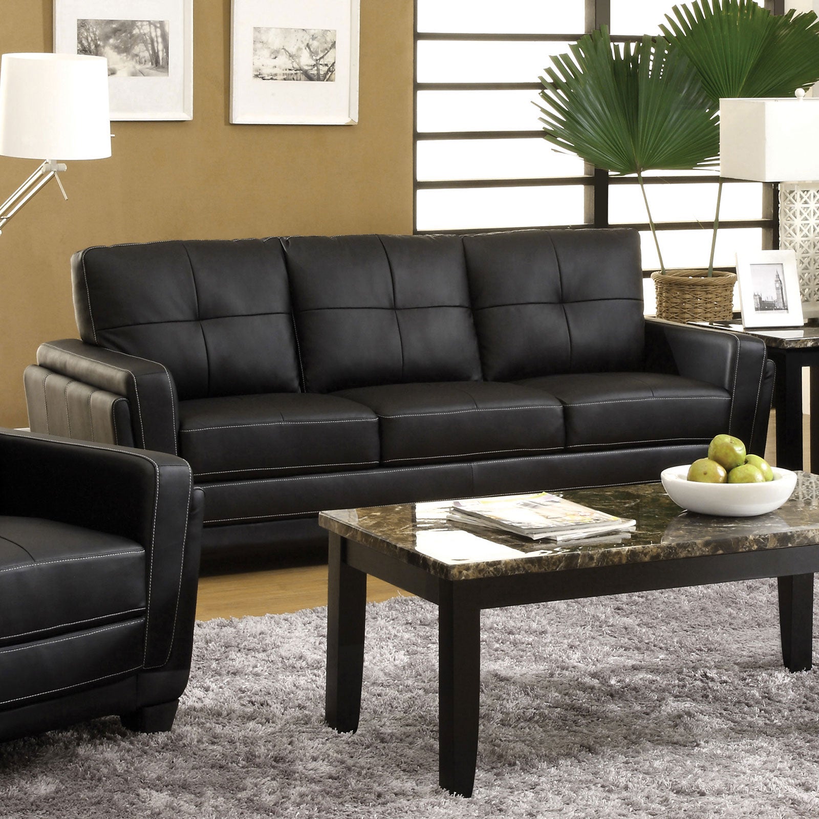 Blacksburg Black Sofa - ATL FURNITURE