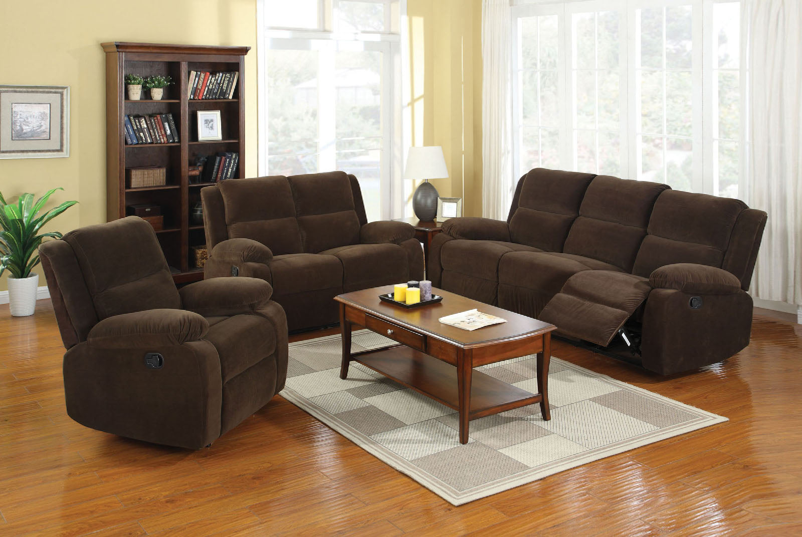 Haven Dark Brown Sofa + Love Seat - ATL FURNITURE