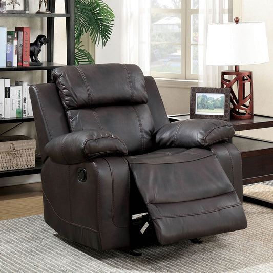 Pondera Brown Recliner - ATL FURNITURE