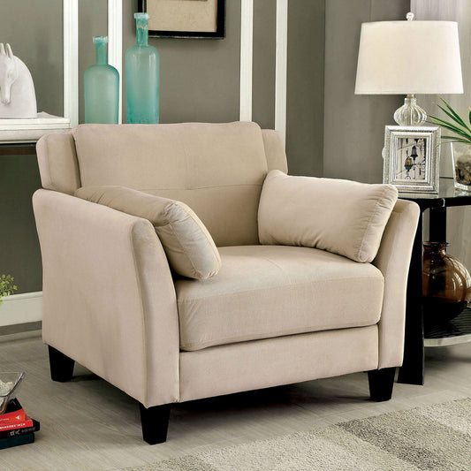 YSABEL Beige Chair, Beige (K/D) - ATL FURNITURE