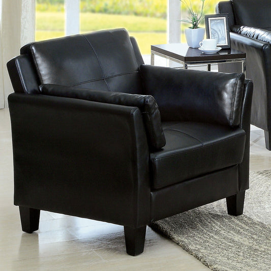 Pierre Black Chair, Black (K/D) - ATL FURNITURE