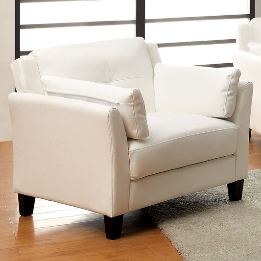 Pierre White Chair, White (K/D) - ATL FURNITURE