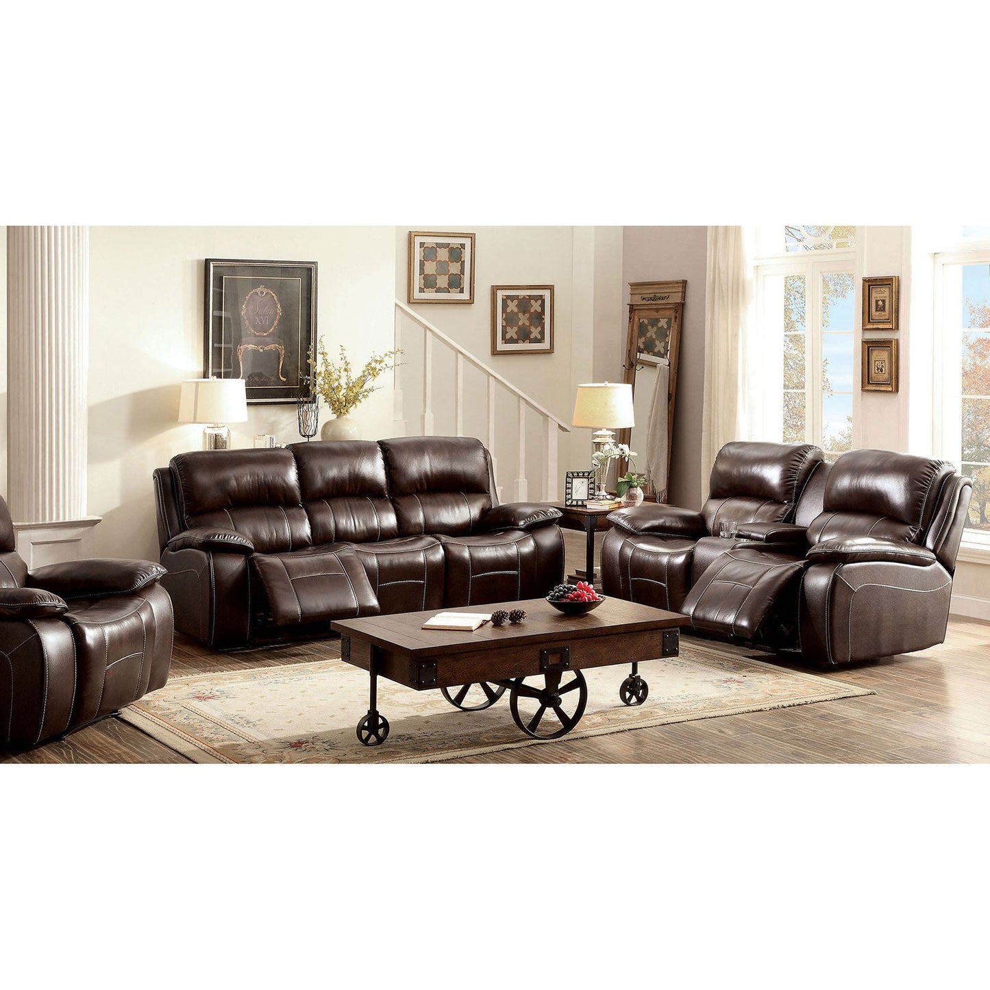 Ruth Brown Sofa + Love Seat - ATL FURNITURE