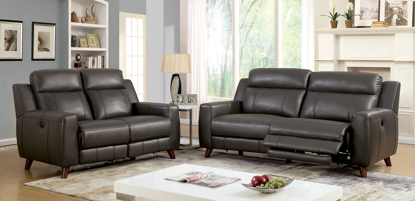 Rosalynn Gray Sofa + Love Seat - ATL FURNITURE