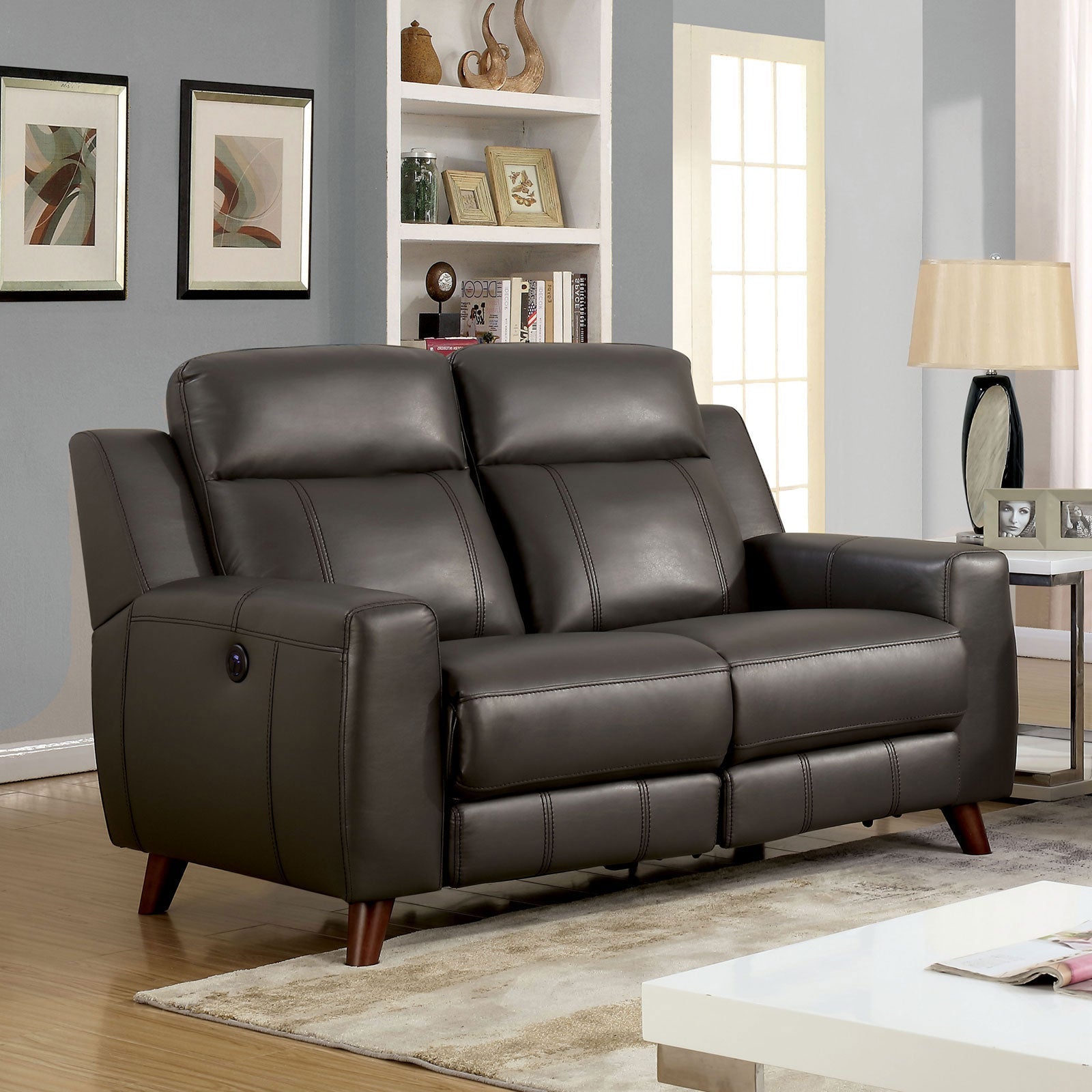 Rosalynn Gray Love Seat - ATL FURNITURE