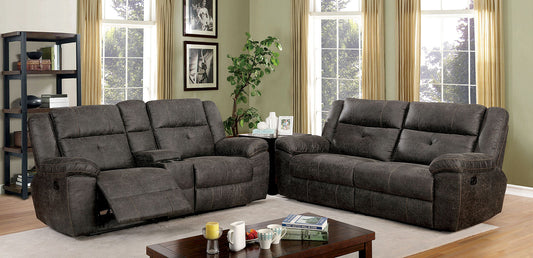 Chichester Dark Brown Sofa + Love Seat - ATL FURNITURE