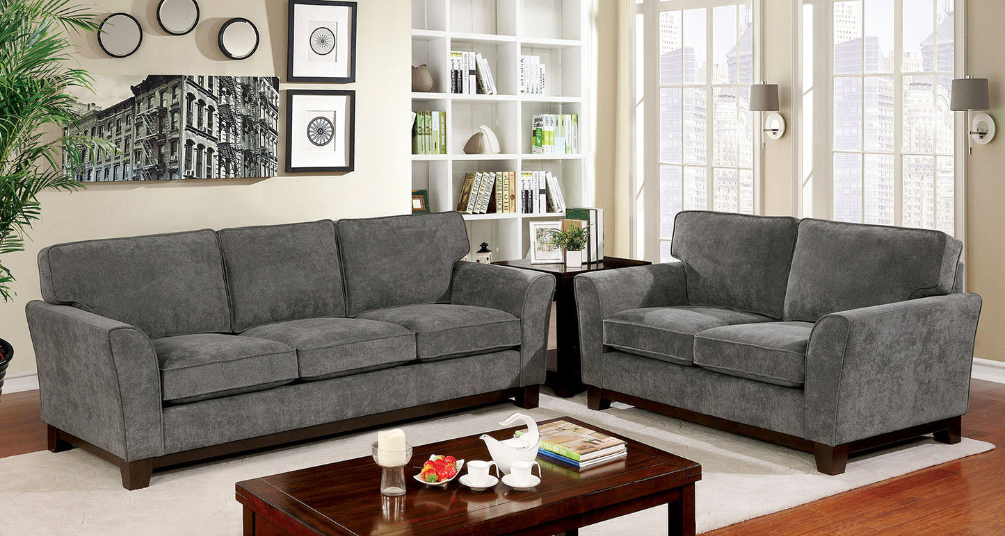 Caldicot Gray Sofa + Love Seat - ATL FURNITURE