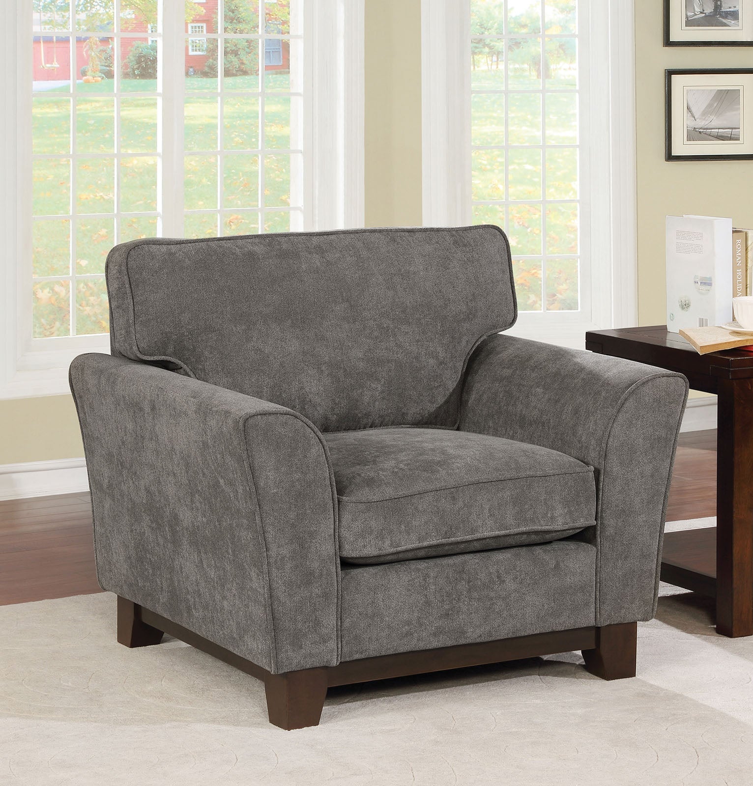 Caldicot Gray Chair - ATL FURNITURE
