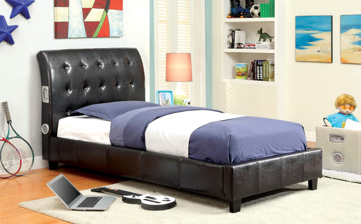 Hendrik Espresso Twin Bed - ATL FURNITURE