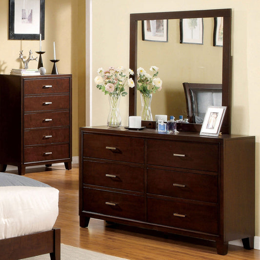 Gerico II Brown Cherry Dresser - ATL FURNITURE