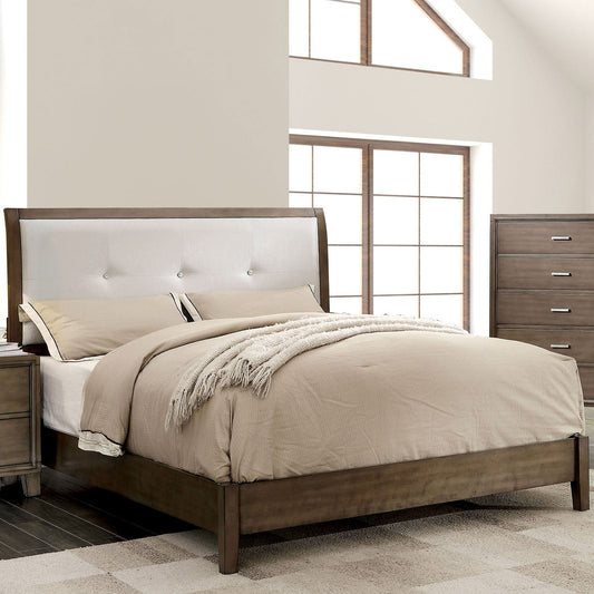 ENRICO I Gray E.King Bed - ATL FURNITURE