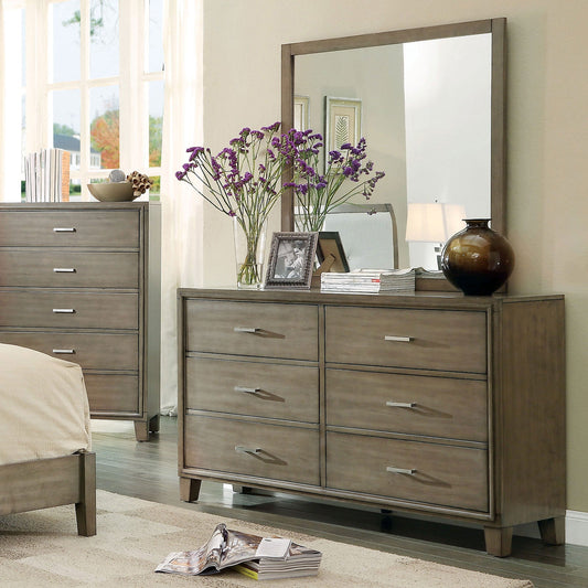 ENRICO I Gray Dresser - ATL FURNITURE