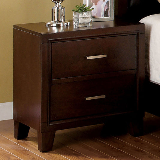 Gerico II Brown Cherry Night Stand - ATL FURNITURE