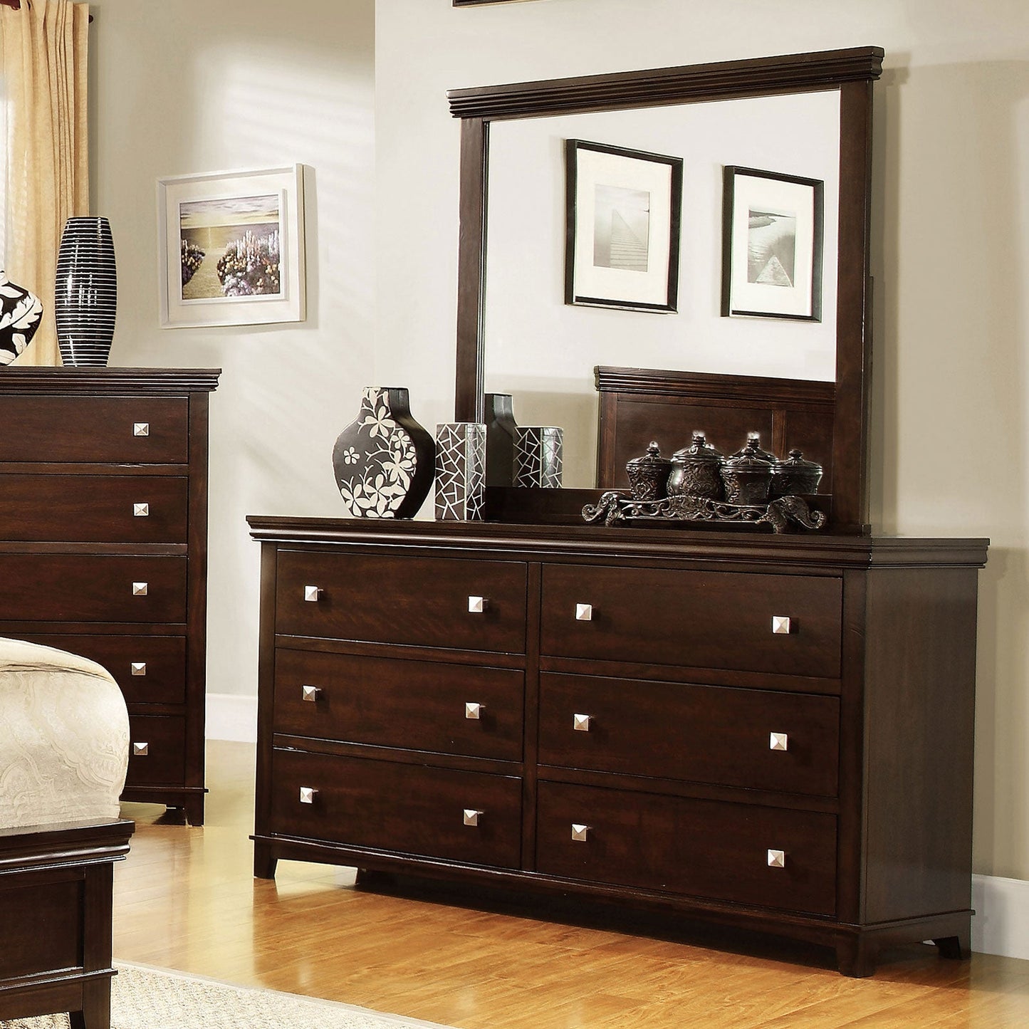 Spruce Brown Cherry Dresser - ATL FURNITURE