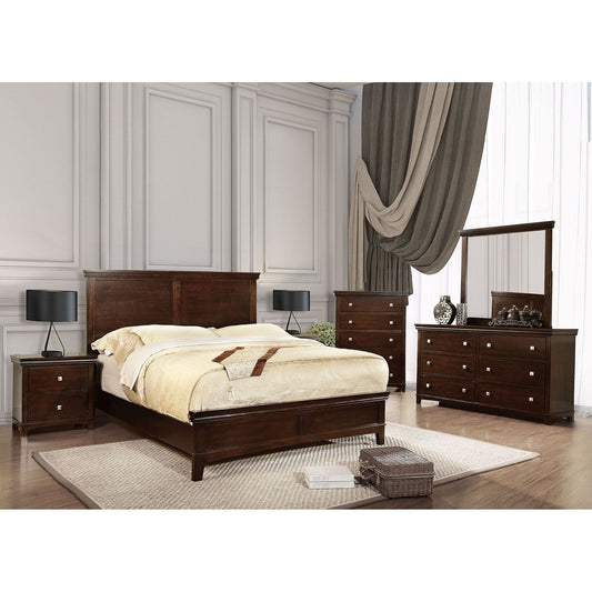 Spruce Brown Cherry 5 Pc. Queen Bedroom Set w/ Chest - ATL FURNITURE