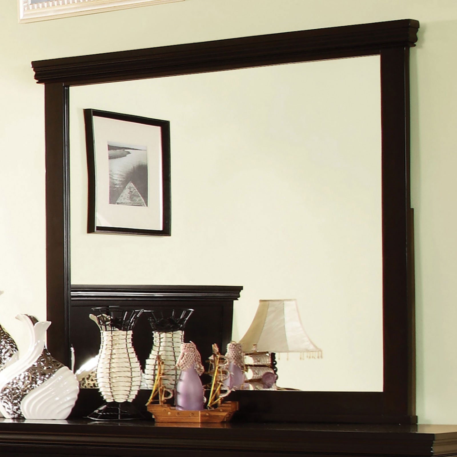 Pebble Espresso Mirror - ATL FURNITURE