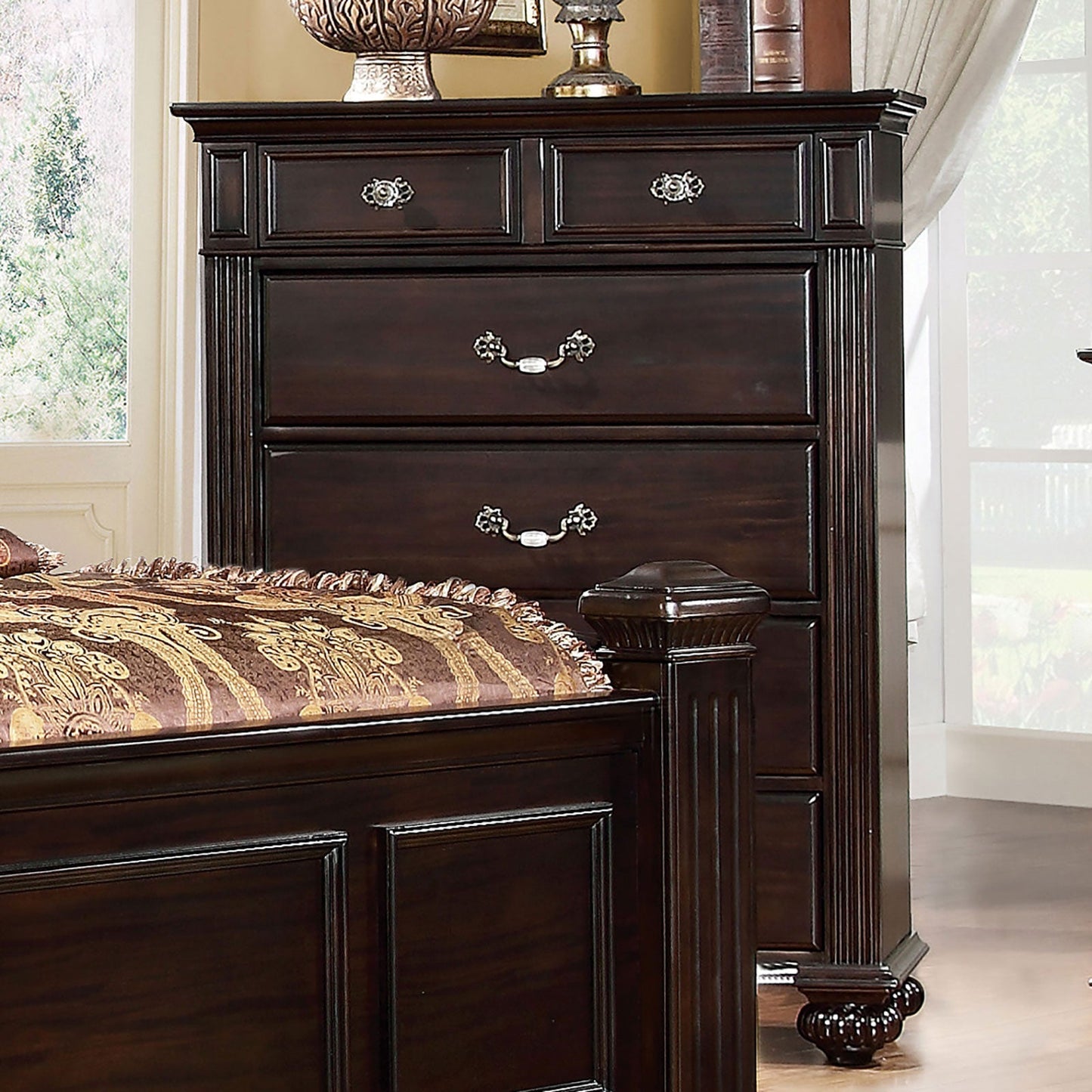 Syracuse Dark Walnut Chest - ATL FURNITURE